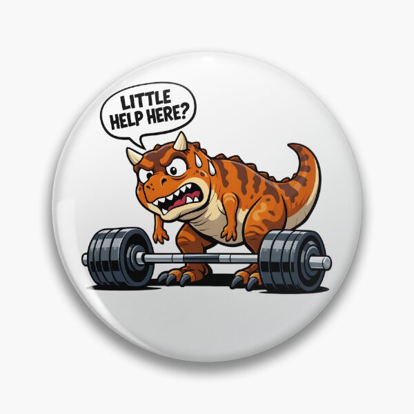 Item preview, Carnotaurus Dinosaur Gym Deadlift designed and sold by Hepic.