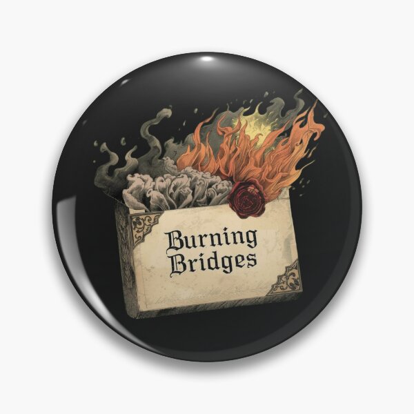 Item preview, Burning Bridges Matchbox Fire | Dark Academia Introvert designed and sold by VENOHA.