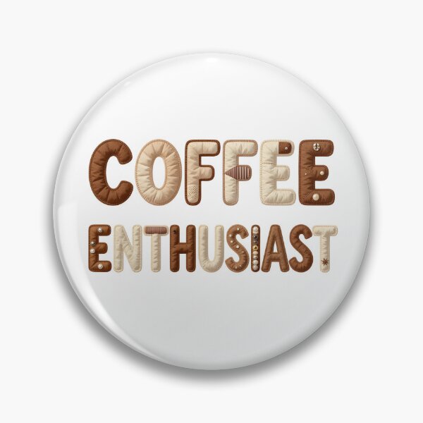Item preview, COFFEE ENTHUSIAST - IN FAUX LETTERING designed and sold by AlexOBrienArt.