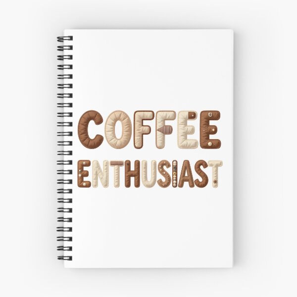 Item preview, COFFEE ENTHUSIAST - IN FAUX LETTERING designed and sold by AlexOBrienArt.