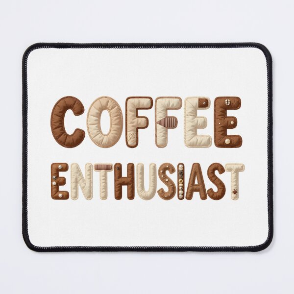 Item preview, COFFEE ENTHUSIAST - IN FAUX LETTERING designed and sold by AlexOBrienArt.