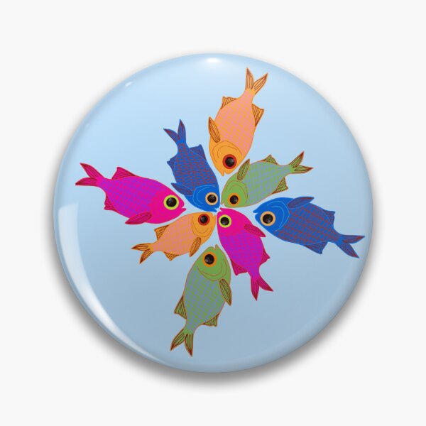 Item preview, Peces tropicales neón diseño vibrante moderno designed and sold by Danyveth.