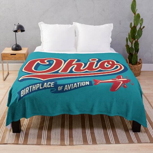 Item preview, Ohio "Birthplace of Aviation" Retro Slogan Tee designed and sold by Cozy-Old-Pub.