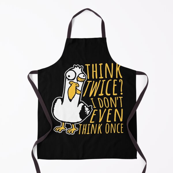 Item preview, Seagull Crazy Think Twice I Don't Even Think Once designed and sold by shirt-o-mat.