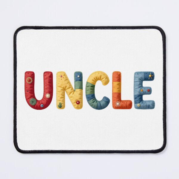 Item preview, UNCLE - IN FAUX COLORFUL LETTERING designed and sold by AlexOBrienArt.