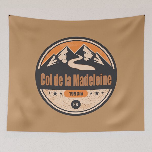 Item preview, Col de la Madeleine Alpine Road Badge designed and sold by CynthiaGraphics.