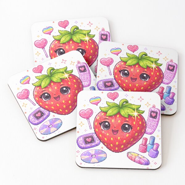 Item preview, Pixel Strawberry Y2K designed and sold by PriyankaSonara.