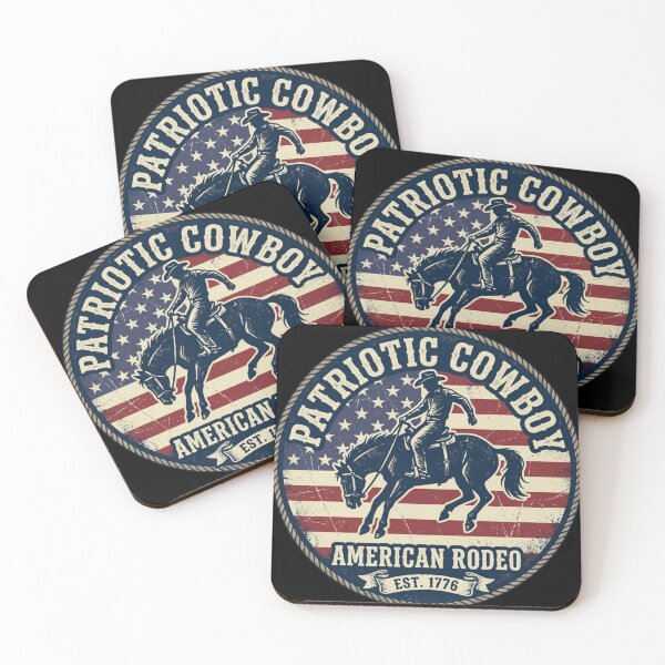 Item preview, Vintage American Rodeo Cowboy - Distressed Patriotic Grit & Glory designed and sold by Wear Sculpt.