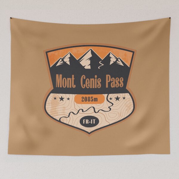 Item preview, Mont Cenis Pass Alpine Road Badge designed and sold by CynthiaGraphics.