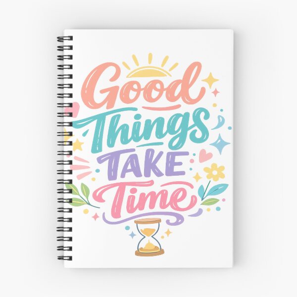Item preview, Tipografía motivacional "Lo bueno lleva tiempo": diseño de citas con estética pastel designed and sold by ArtWaveStudio8.