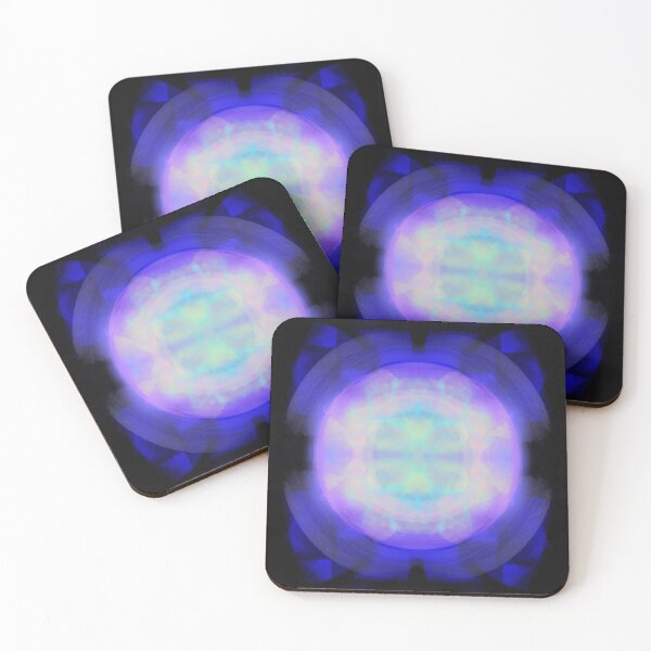Item preview, Blue, Black and Pastel Abstract Psychedelic Design designed and sold by DotDing.