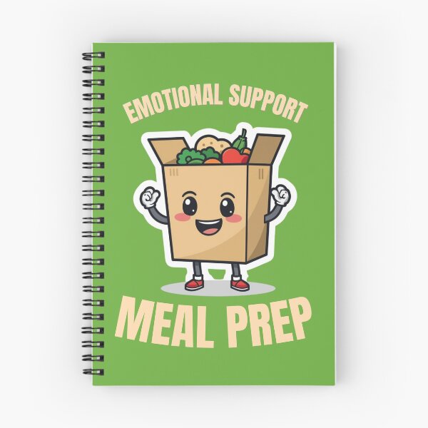 Item preview, Emotional Support Meal Prep - Funny Gym for Fitness Lovers designed and sold by Muscle Mood Design.
