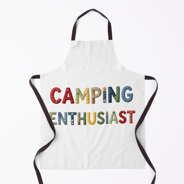 Item preview, CAMPING ENTHUSIAST - IN COLORFUL FAUX LETTERING designed and sold by AlexOBrienArt.