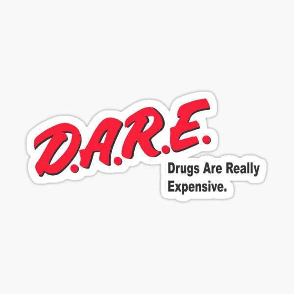 DARE to Resist Getting Ripped Off Sticker