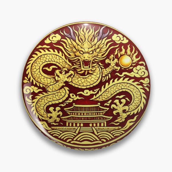 Item preview, Korean Royal Dragon Emblem – Gyeongbokgung Palace Symbol designed and sold by bubuandfriends.