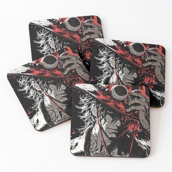 Item preview, Flame Hat Pirate – Dark Anime Style Red Shadow Warrior Portrait designed and sold by Dyan4.