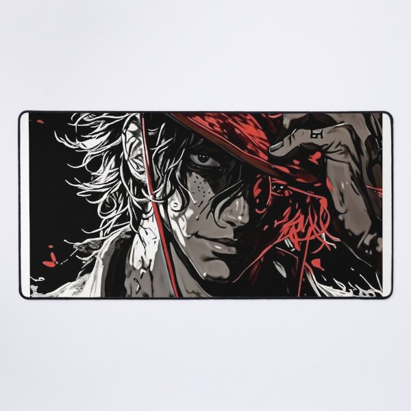 Item preview, Flame Hat Pirate – Dark Anime Style Red Shadow Warrior Portrait designed and sold by Dyan4.