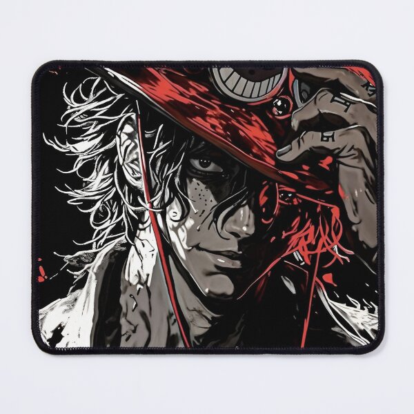 Item preview, Flame Hat Pirate – Dark Anime Style Red Shadow Warrior Portrait designed and sold by Dyan4.