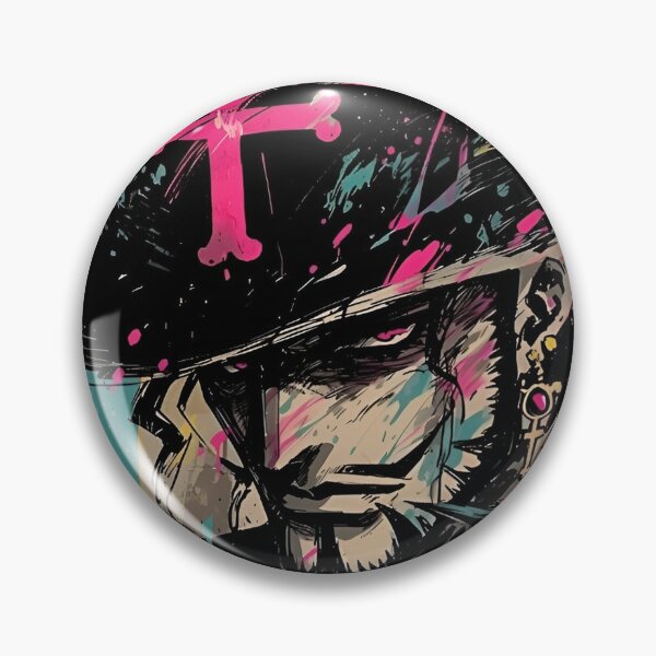 Item preview, Mystic Anime Swordsman – Neon Paint Splash Samurai Style Portrait designed and sold by Dyan4.