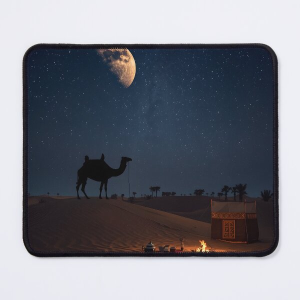 Item preview, Arabian Desert Night Camel Wall Art Print — Bedouin Desert  Camping Poster, Crescent Moon Saudi Arabia Decor, Arab Gift designed and sold by GoldenVerseArt.