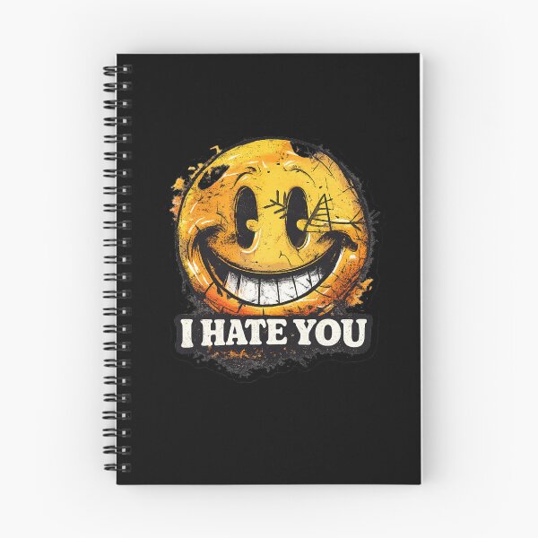 Item preview, I Hate You Vintage Smiley – Dark Humor Grunge Smiley Sticker designed and sold by VibeOffline Studio.