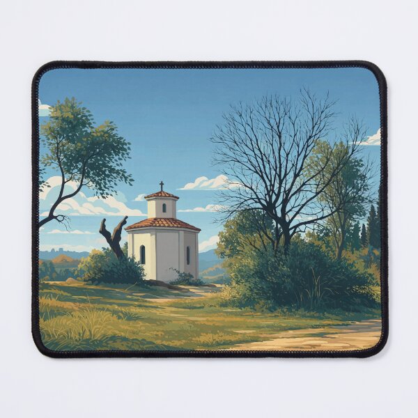 Item preview, Cretan Countryside landscpae with small Chapel designed and sold by darekkocurek.