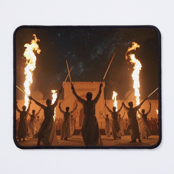 Item preview, Saudi Ardah Sword Dance Wall Art Print — Traditional Saudi Heritage Poster, Saudi National Day Decor, KSA Cultural Art designed and sold by GoldenVerseArt.