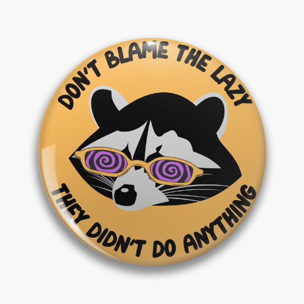 Item preview, Don't Blame The Lazy Raccoon Hypnotic Glasses designed and sold by mooncakekaro.