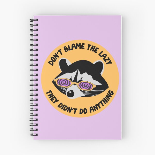 Item preview, Don't Blame The Lazy Raccoon Hypnotic Glasses designed and sold by mooncakekaro.