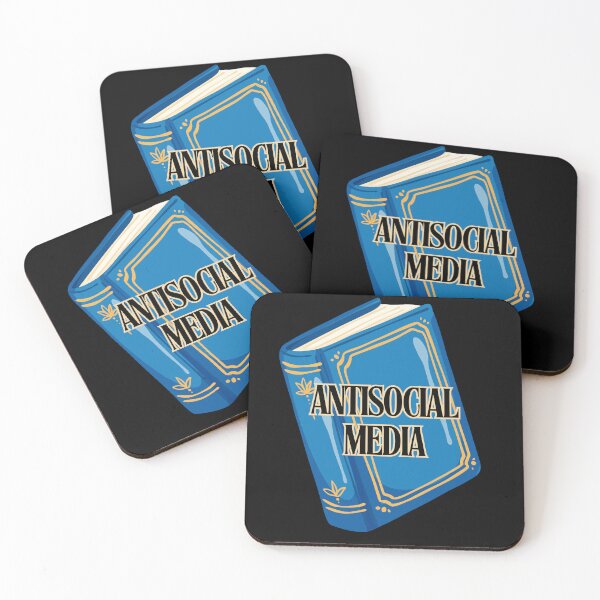 Item preview, Antisocial Media Book Funny designed and sold by coodoosandco.