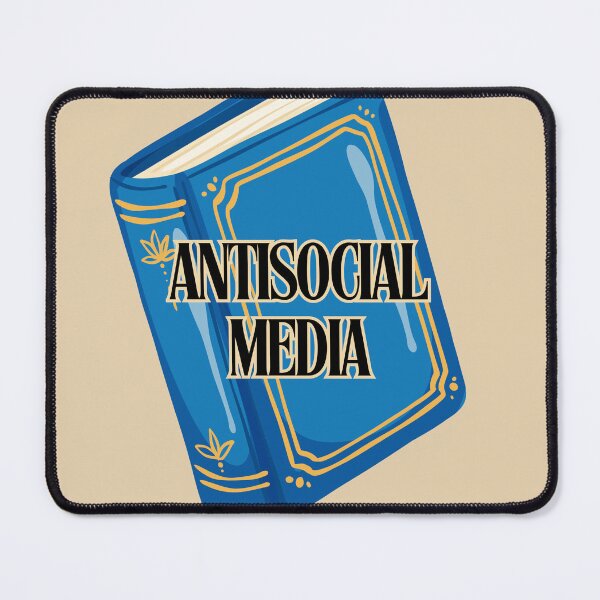 Item preview, Antisocial Media Book Funny designed and sold by coodoosandco.