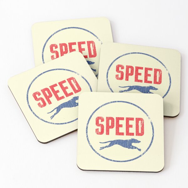 Item preview, Speed vintage oil and gas emblem - aged, fuel-yellowed print designed and sold by retropetrol.