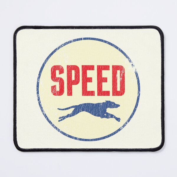Item preview, Speed vintage oil and gas emblem - aged, fuel-yellowed print designed and sold by retropetrol.