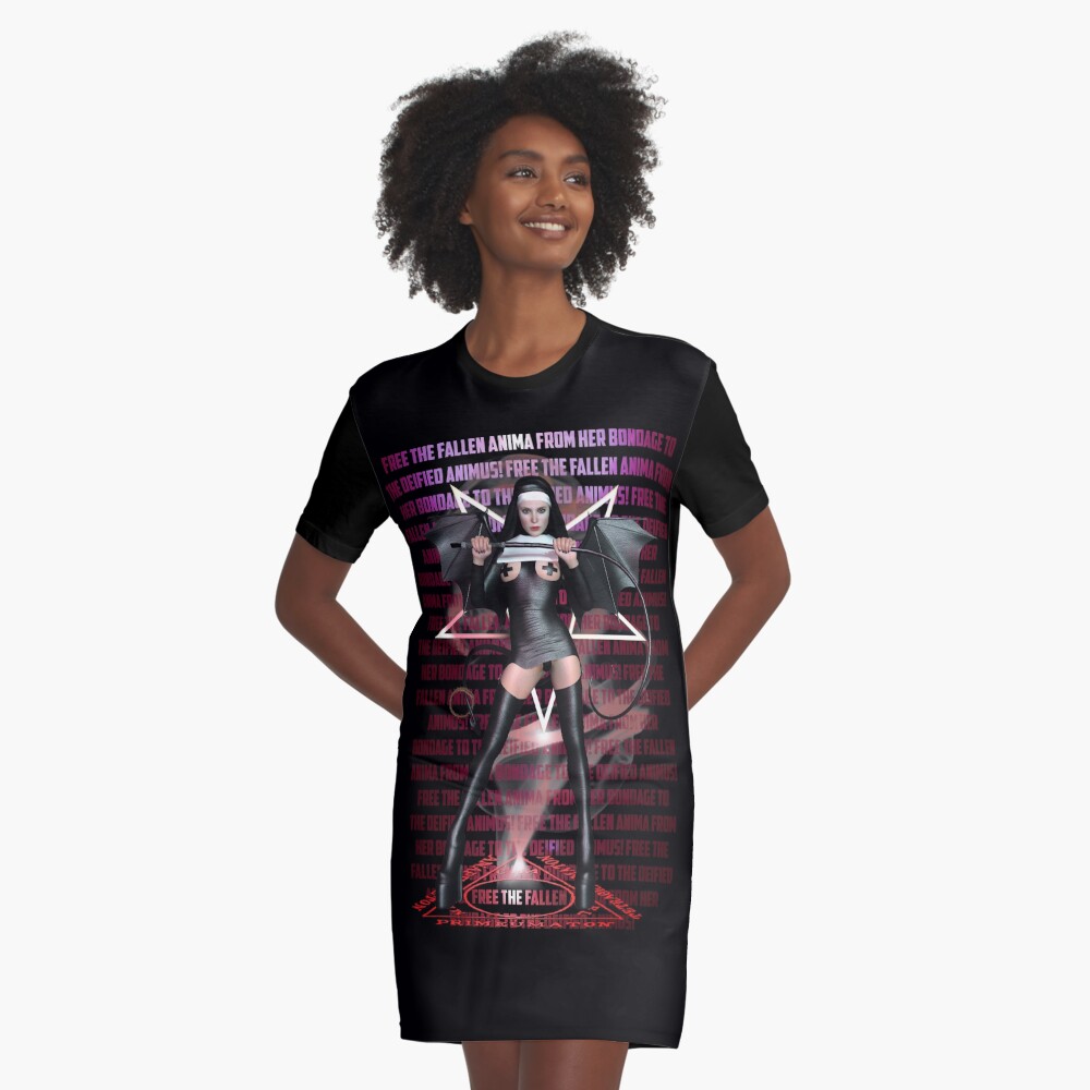 Free The Fallen Anima Graphic T-Shirt Dress