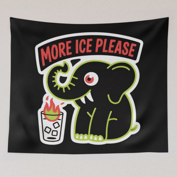 Item preview, black elephant monster - more ice please designed and sold by 123ks.