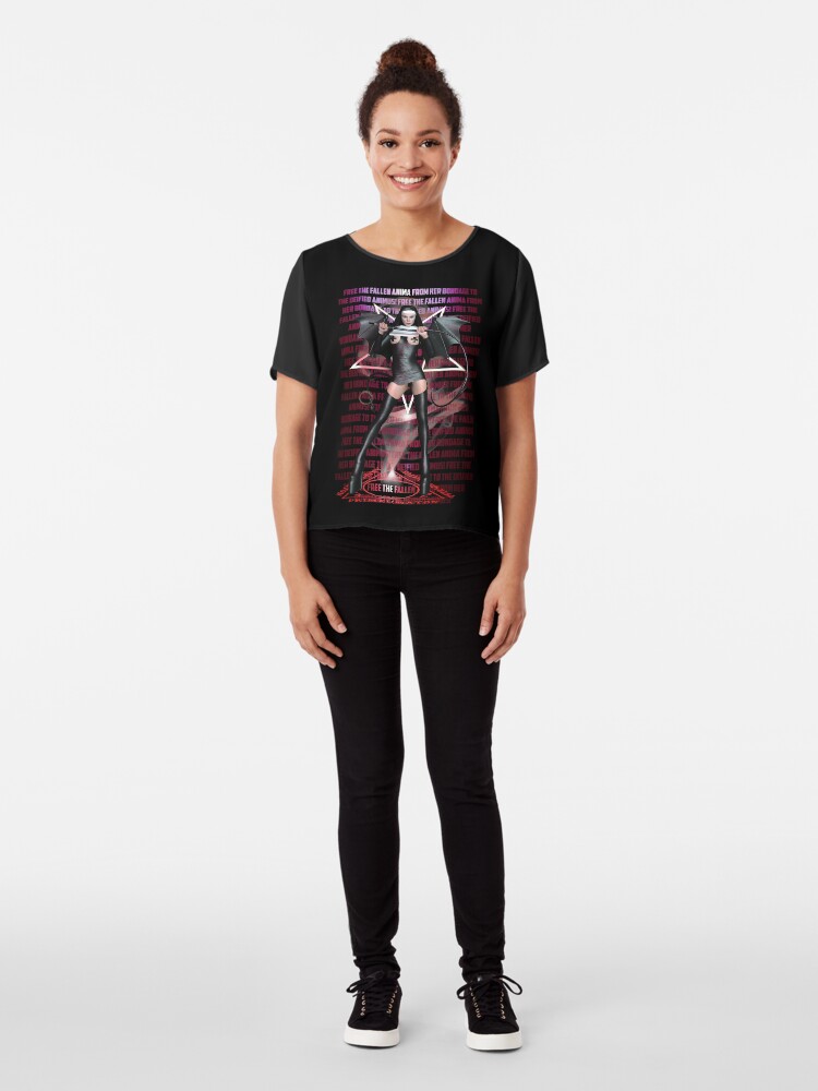Alternate view of Free The Fallen Anima Chiffon Top