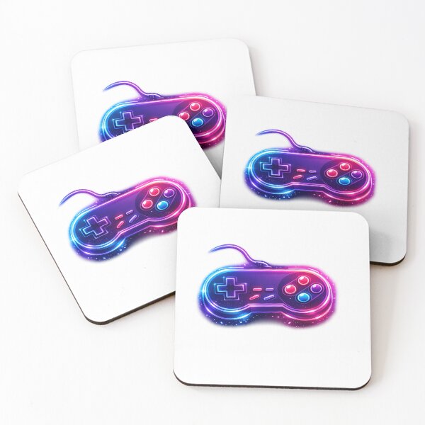 Item preview, Retro Neon Gaming Controller – Synthwave Vaporwave Gamer Aesthetic – 80s Arcade Style Gaming Design designed and sold by ArtWaveStudio8.