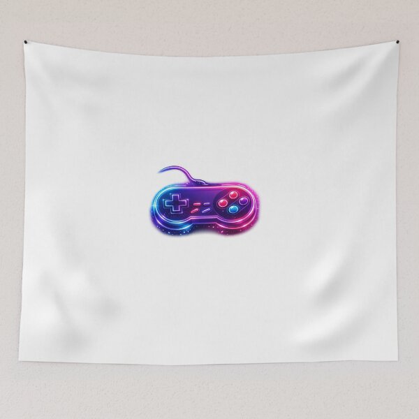 Item preview, Retro Neon Gaming Controller – Synthwave Vaporwave Gamer Aesthetic – 80s Arcade Style Gaming Design designed and sold by ArtWaveStudio8.