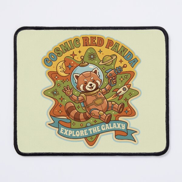 Item preview, Cosmic Space Red Panda Explorer Sticker designed and sold by dreephic22.
