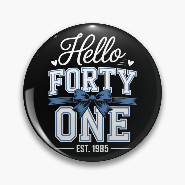 Item preview, Coquette 41st Birthday Hello Forty One 1985 Aesthetic Bow designed and sold by AmazingViews.