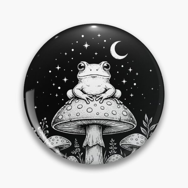 Item preview, Goblincore Frog Mushroom Vintage Cottagecore  designed and sold by ROOFY-HK.