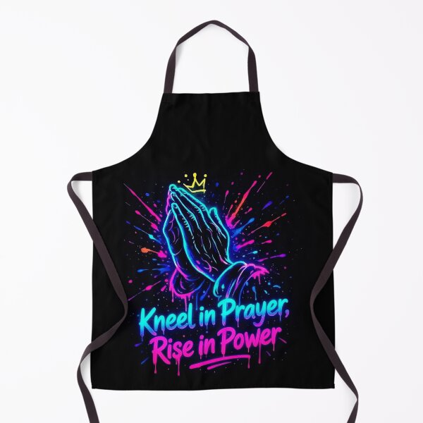 Item preview, Kneel in Prayer Rise in Power - Neon Graffiti Street Art designed and sold by Serjames.