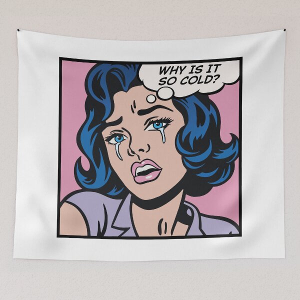 Item preview, Why is it so cold? pop art girl designed and sold by PaulSDesign.