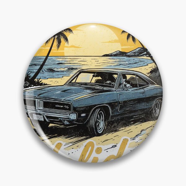 Item preview, Holiday Summer Paradise Vintage Car Beach Sunset designed and sold by Infinite Art Lab.