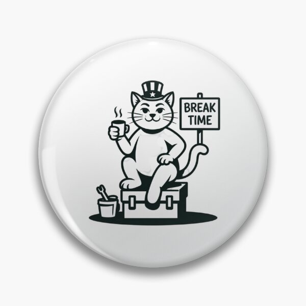 Item preview, break time cat  designed and sold by 123ks.
