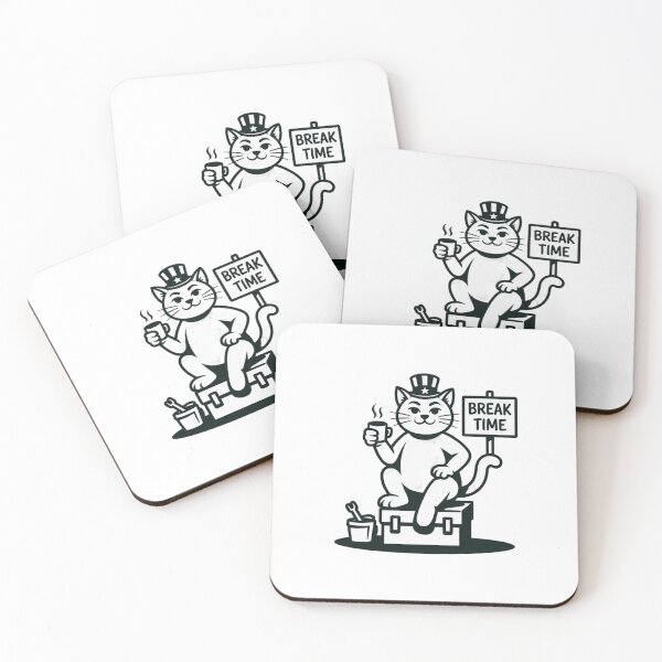 Item preview, break time cat  designed and sold by 123ks.