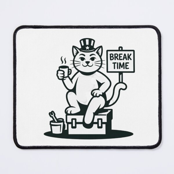 Item preview, break time cat  designed and sold by 123ks.