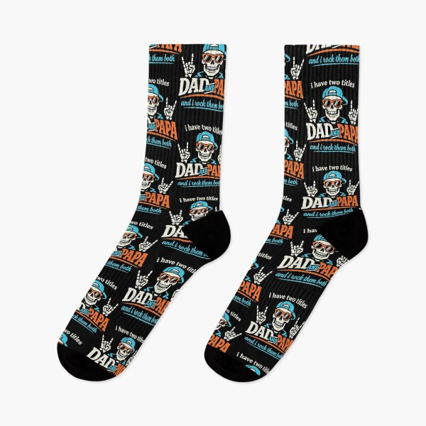 Item preview, I Have Two Titles Dad And Papa Skeleton Rocking Father's Day designed and sold by clothesy7.