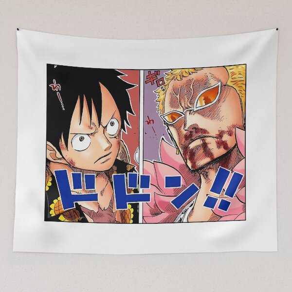 Item preview, Luffy and Doflamingo Dressrosa Showdown designed and sold by FriskySloths.