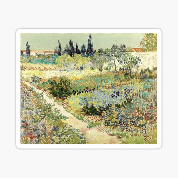 Vista previa del artículo con la obra «Jardín de Vincent Van Gogh en Arlés», diseñado y vendido por PureVintageLove.